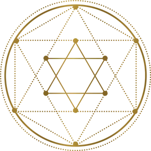 Golden Sacred Geometry Pattern PNG Image