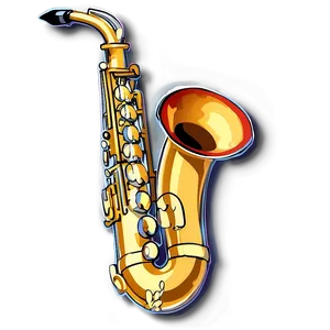 Golden Saxophone Png Gog6 PNG Image