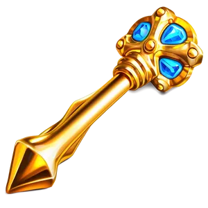 Golden Scepter Png Qyl PNG Image