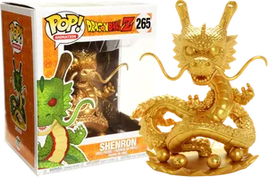 Golden Shenron Funko Pop Dragon Ball Z PNG Image