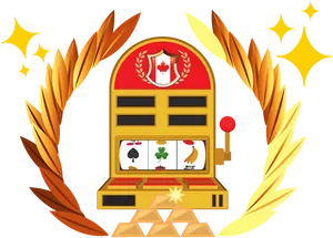 Golden Slot Machine Jackpot Vector PNG Image