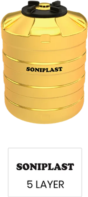 Golden Soniplast5 Layer Water Tank PNG Image