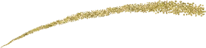 Golden Sparkle Trail PNG Image