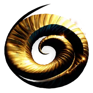 Golden Spiral Illustration Png 05232024 PNG Image