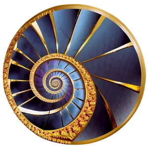 Golden Spiral Illustration Png 05232024 PNG Image