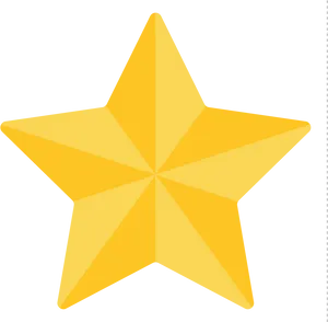 Golden Star Clipart Graphic PNG Image