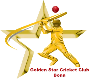 Golden Star Cricket Club Bonn Logo PNG Image