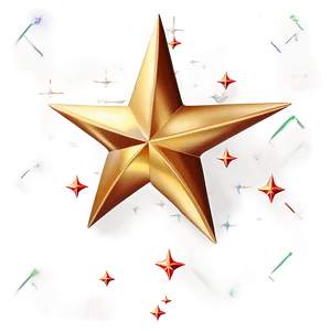 Golden Star Design Png Jdq PNG Image