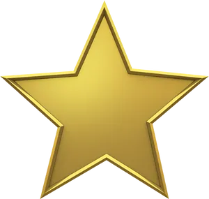 Golden Star Glittering Graphic PNG Image