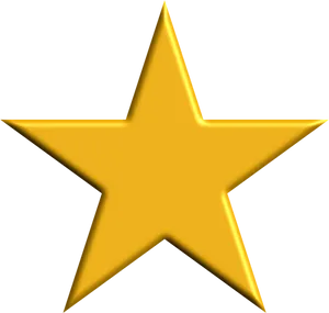 Golden Star Icon PNG Image