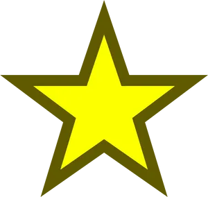 Golden Star Icon PNG Image