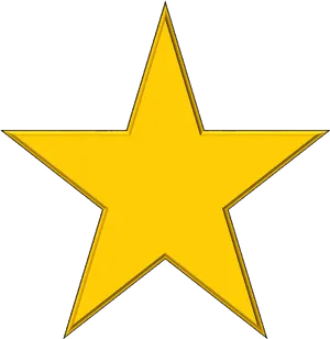 Golden Star Icon PNG Image