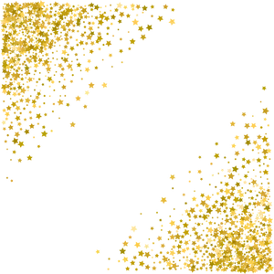 Golden Star Sparkle Background PNG Image