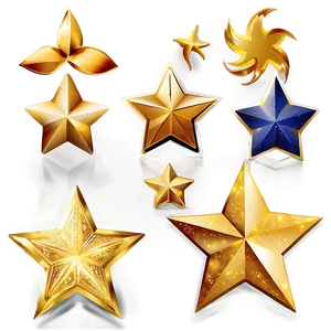 Golden Star Vector Graphic Png Aic PNG Image