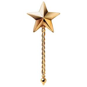 Golden Star Wand Png Ody30 PNG Image