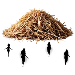 Golden Straw Mulch Png 06132024 PNG Image