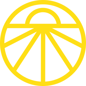 Golden Sunrise Symbol PNG Image