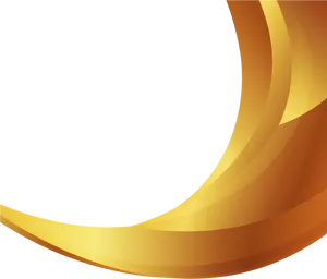 Golden Swoosh Abstract Background PNG Image