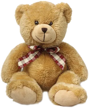 Golden Teddy Bear Plush Toy PNG Image