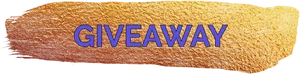 Golden Textured Giveaway Banner PNG Image