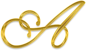 Golden Treble Clef Scissors PNG Image