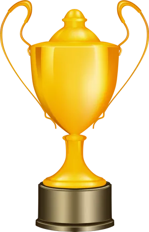 Golden Trophy Award Image PNG Image