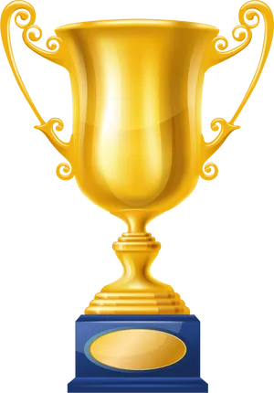 Golden Trophy Award.png PNG Image