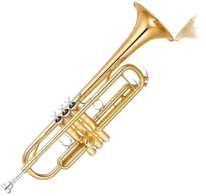 Golden Trumpet Isolated PNG Image