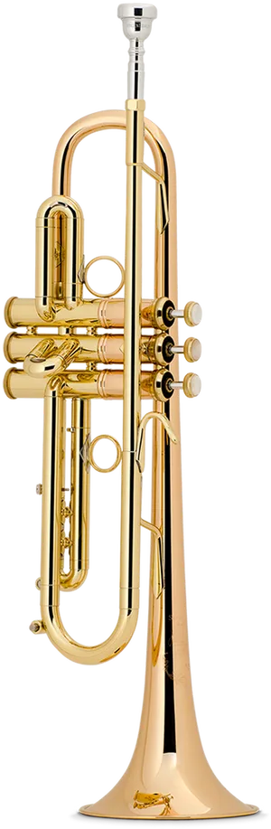 Golden Trumpet Standing PNG Image