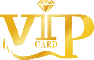 Golden V I P Card Logo PNG Image