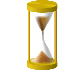 Golden Yellow Hourglass.png PNG Image