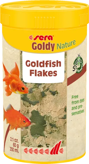 Goldfish Flakes Food Container PNG Image