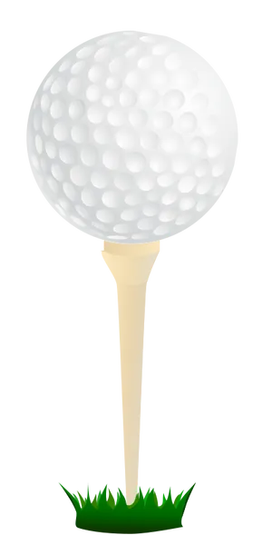 Golf Ballon Tee Vector PNG Image