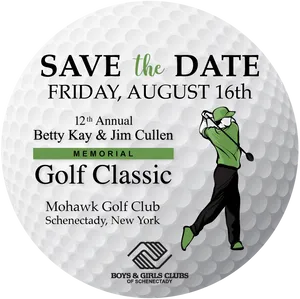 Golf Classic Event Announcement PNG Image