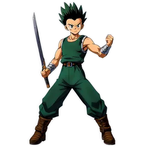 Gon Freecss In Battle Outfit Png Vfi PNG Image