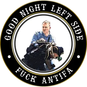 Good Night Left Side Emblem PNG Image