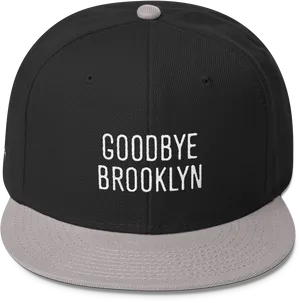 Goodbye Brooklyn Black Cap PNG Image