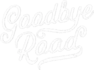 Goodbye Road Calligraphy PNG Image