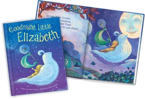 Goodnight Little Elizabeth Childrens Book PNG Image