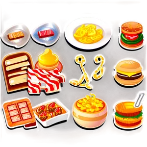 Goodnotes Food Stickers Png Hln52 PNG Image