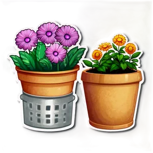 Goodnotes Gardening Stickers Png 06282024 PNG Image