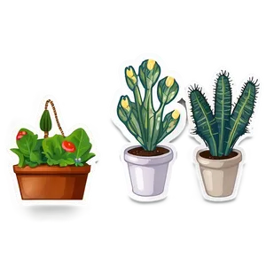 Goodnotes Gardening Stickers Png 56 PNG Image