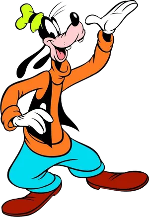 Goofy Character Pose PNG Image