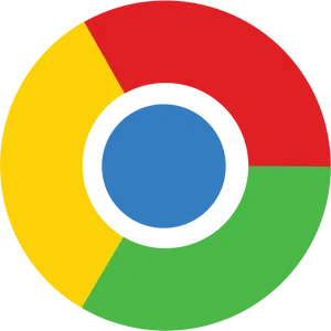 Google Chrome Logo Stylized PNG Image