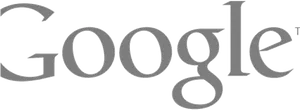 Google Logo Gray Scale PNG Image