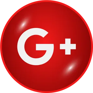 Google Plus Logo Red Background PNG Image