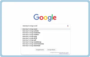 Google Search Autocomplete Suggestions PNG Image