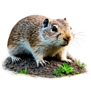 Gopher Burrowing Vector Png 06292024 PNG Image