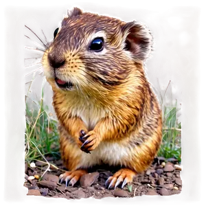 Gopher In Nature Background Png Ftw46 PNG Image