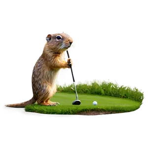 Gopher On Golf Course Png Oxi49 PNG Image